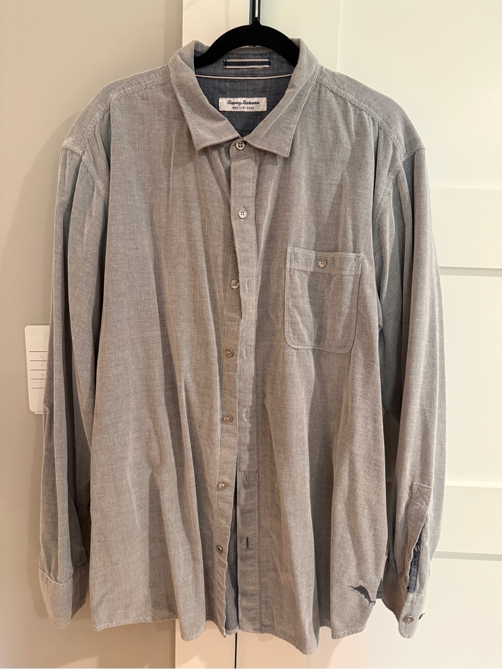 Tommy Bahama Coastline Cord Shirt Men XXL   100% Cotton Corduroy